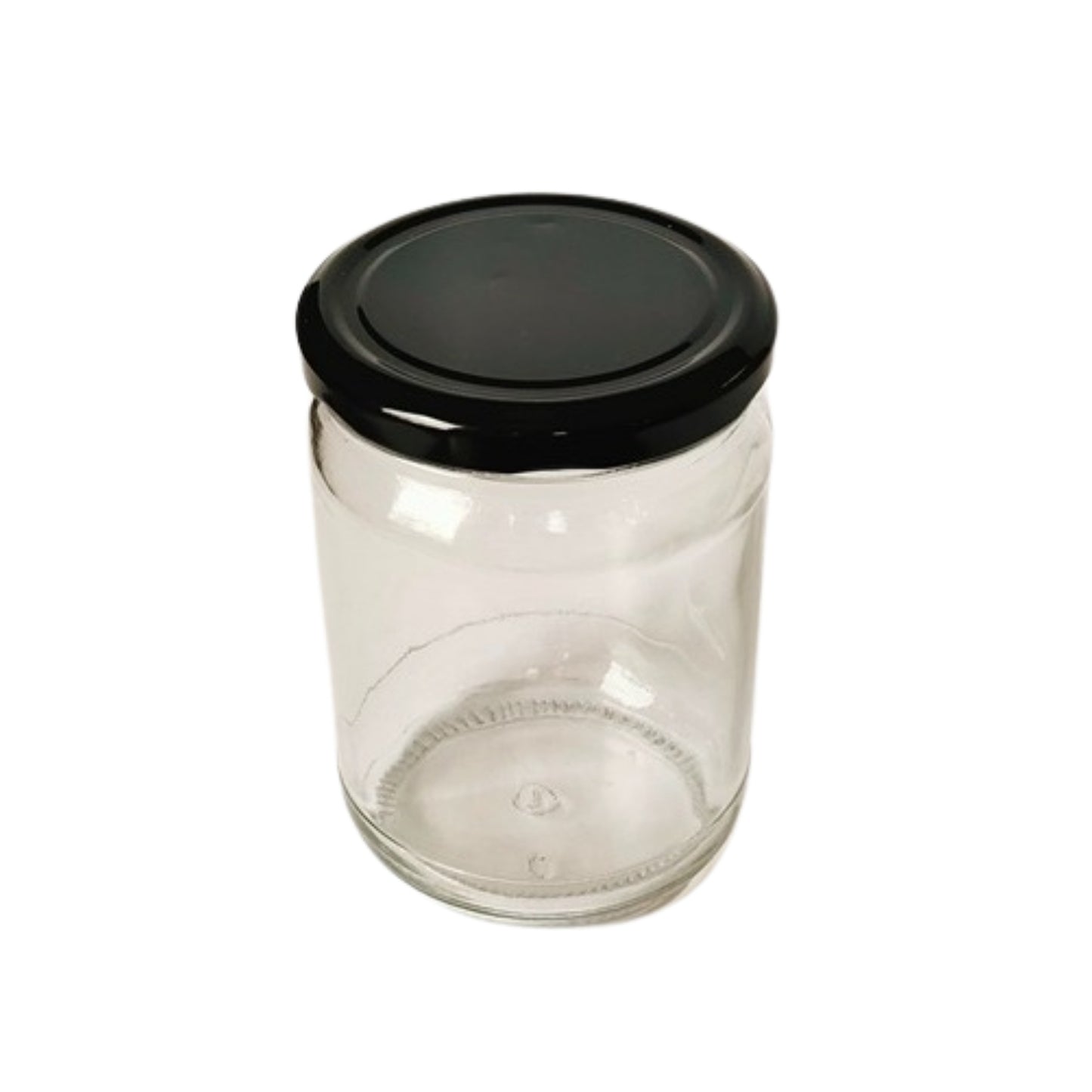 Short 500 ml Glass Mason Jars with Airtight Round Cap Multi Purpose Jar/Pickle Jars (Red, Golden & Black)