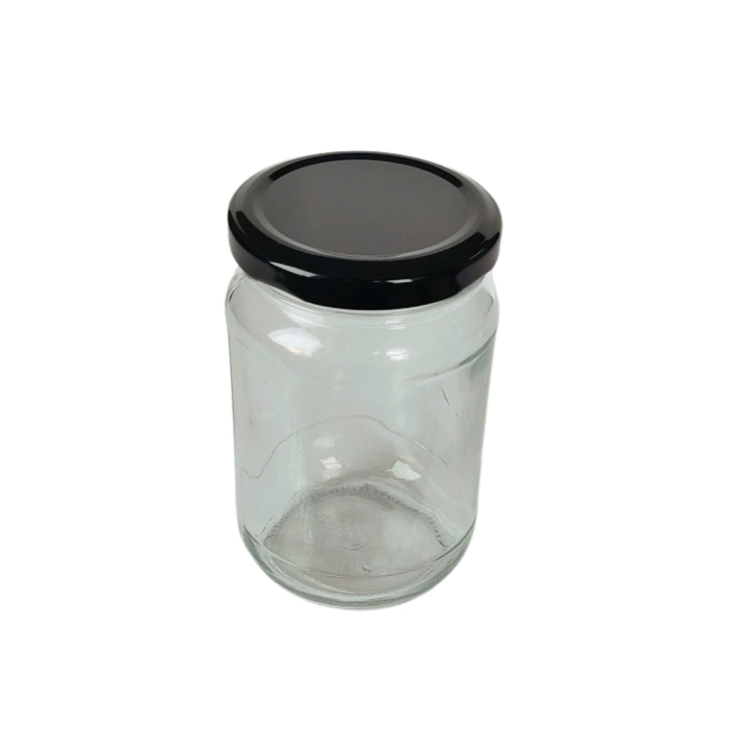 Short 300 ml Glass Mason Jars with Airtight Multi Purpose Jar/Pickle Jars (Red, Golden & Black)