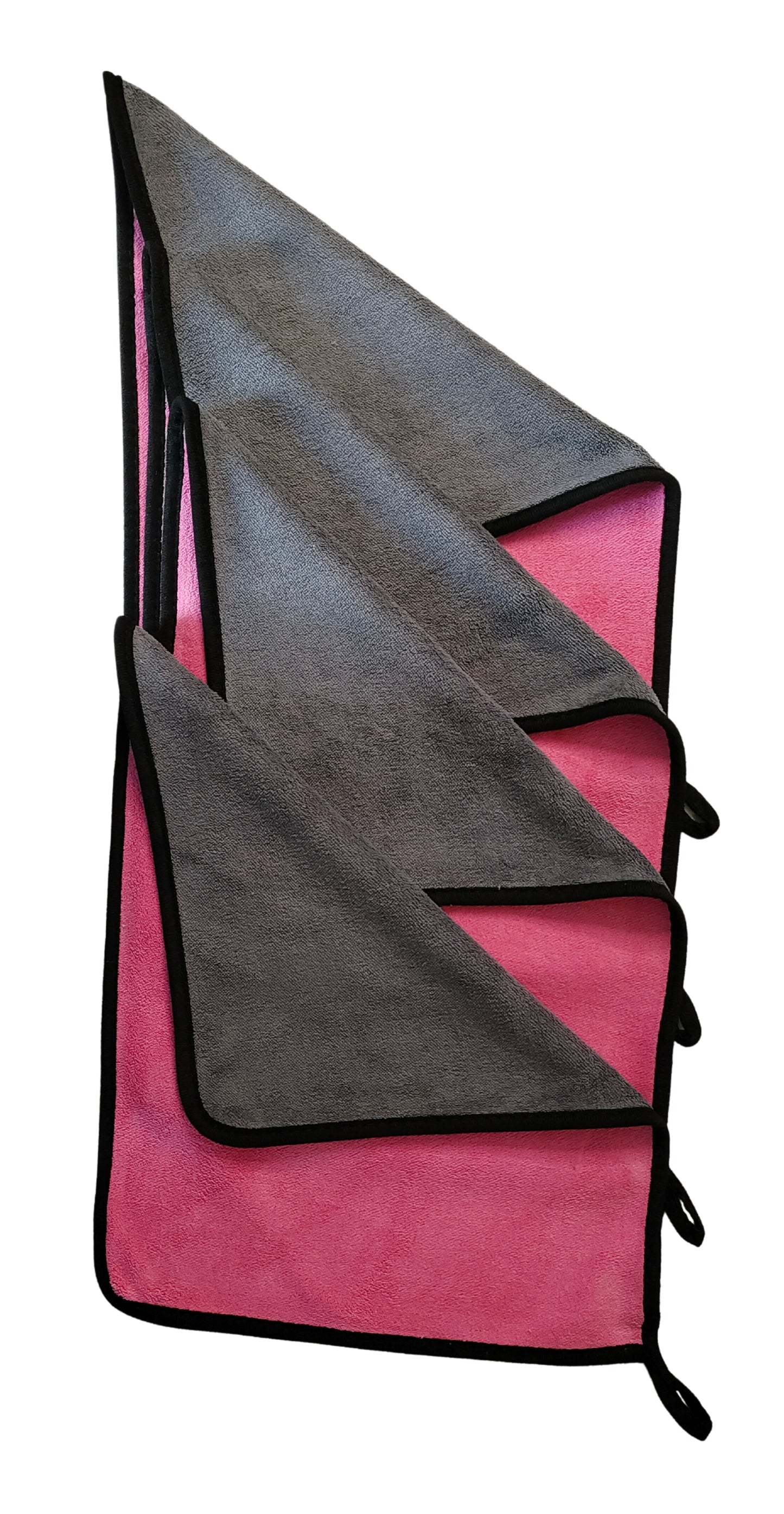 Pink Coloured Microfiber cloth duster front & Back side set of 4