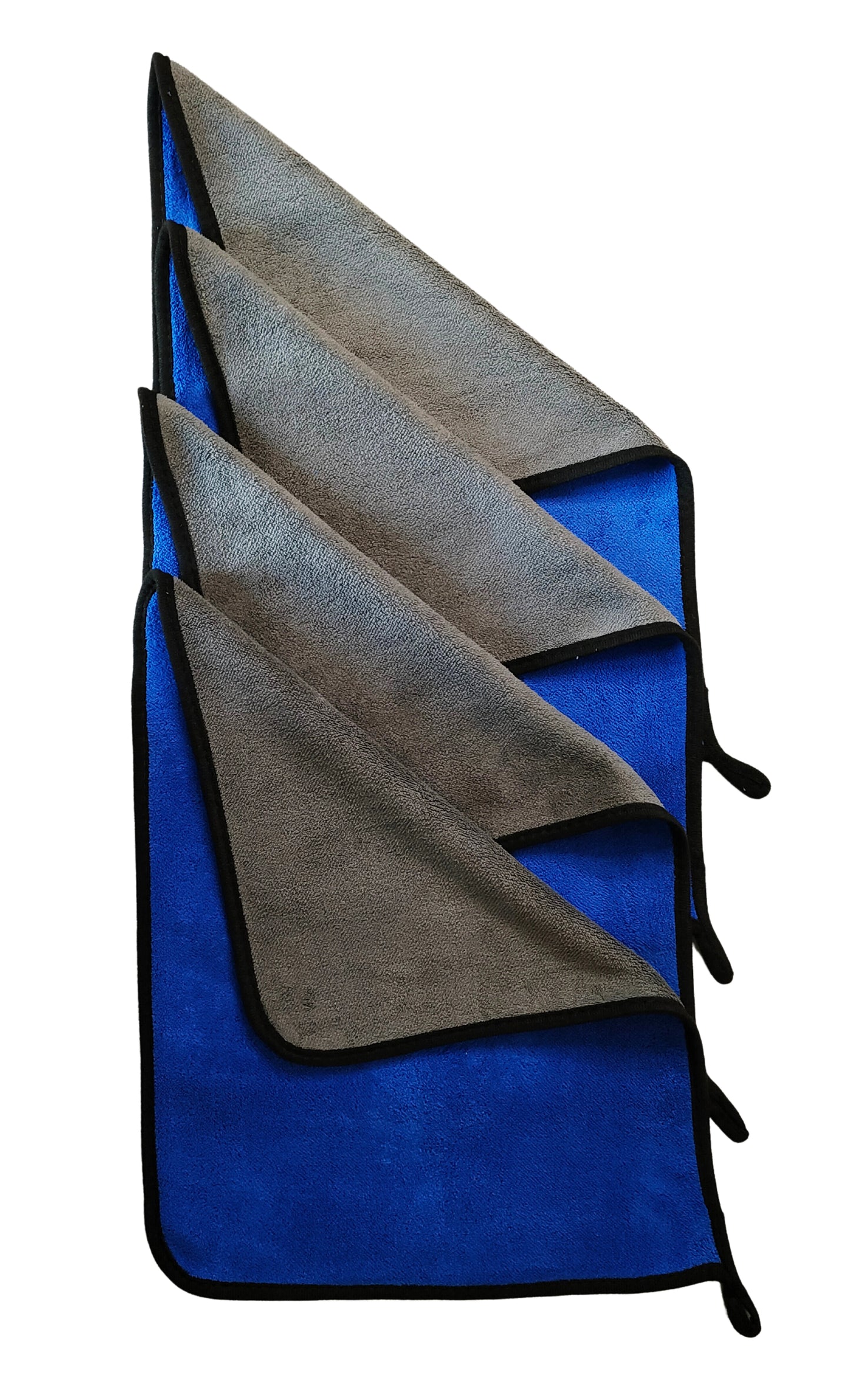 Blue Coloured Microfiber cloth duster front & Back side set of 4