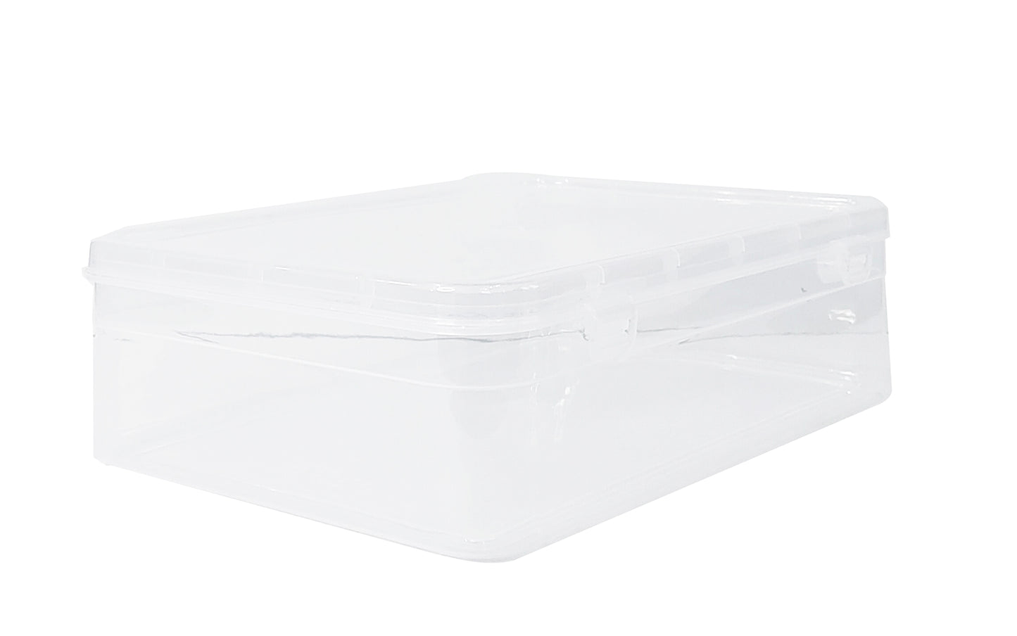 White Coloured Plastic Large Storage Box side view