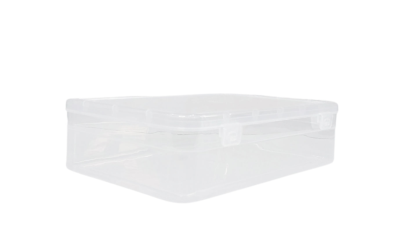 Plastic white coloured Storage Box set side view