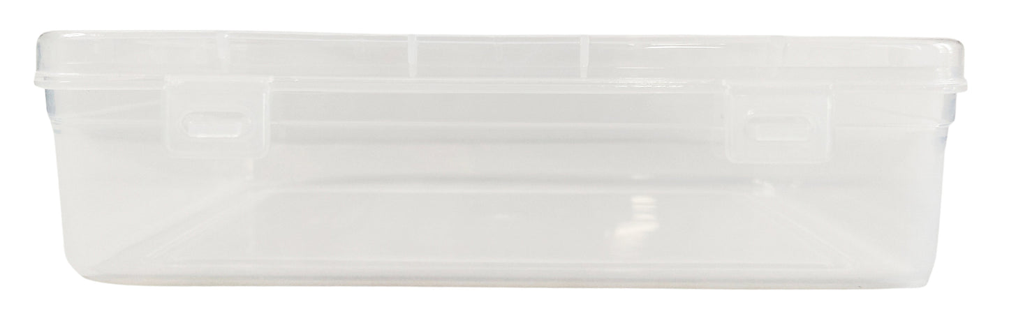 Clear Plastic Large Storage Boxes front view