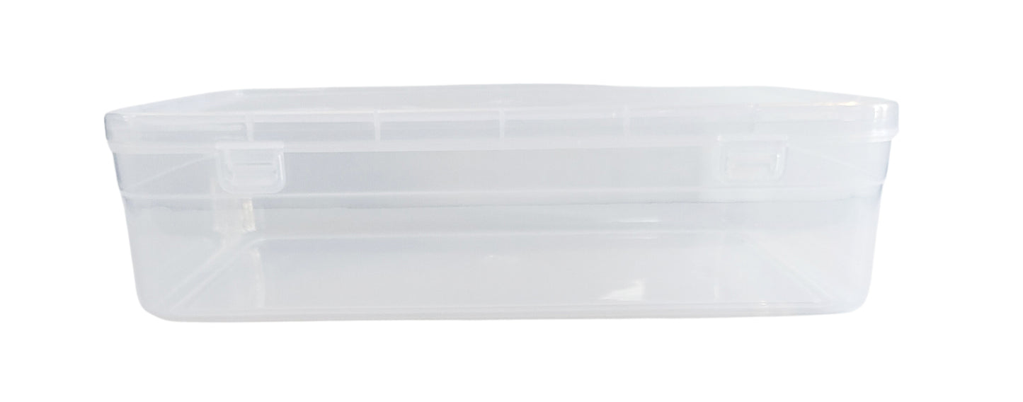 White Coloured Plastic Large Storage Box Front view