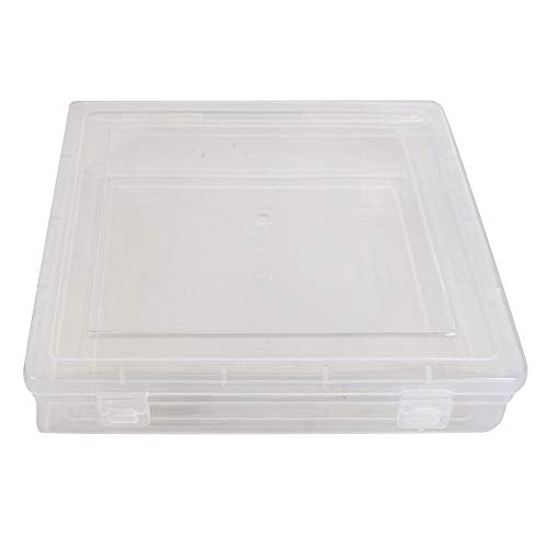Clear Plastic Flat Square Storage Boxes upper view