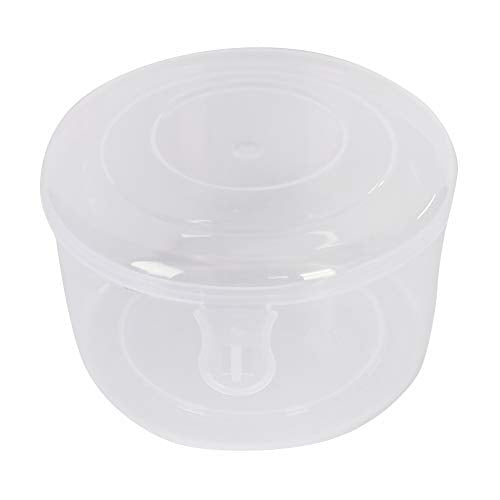 Plastic Clear Circular Storage Boxes front view