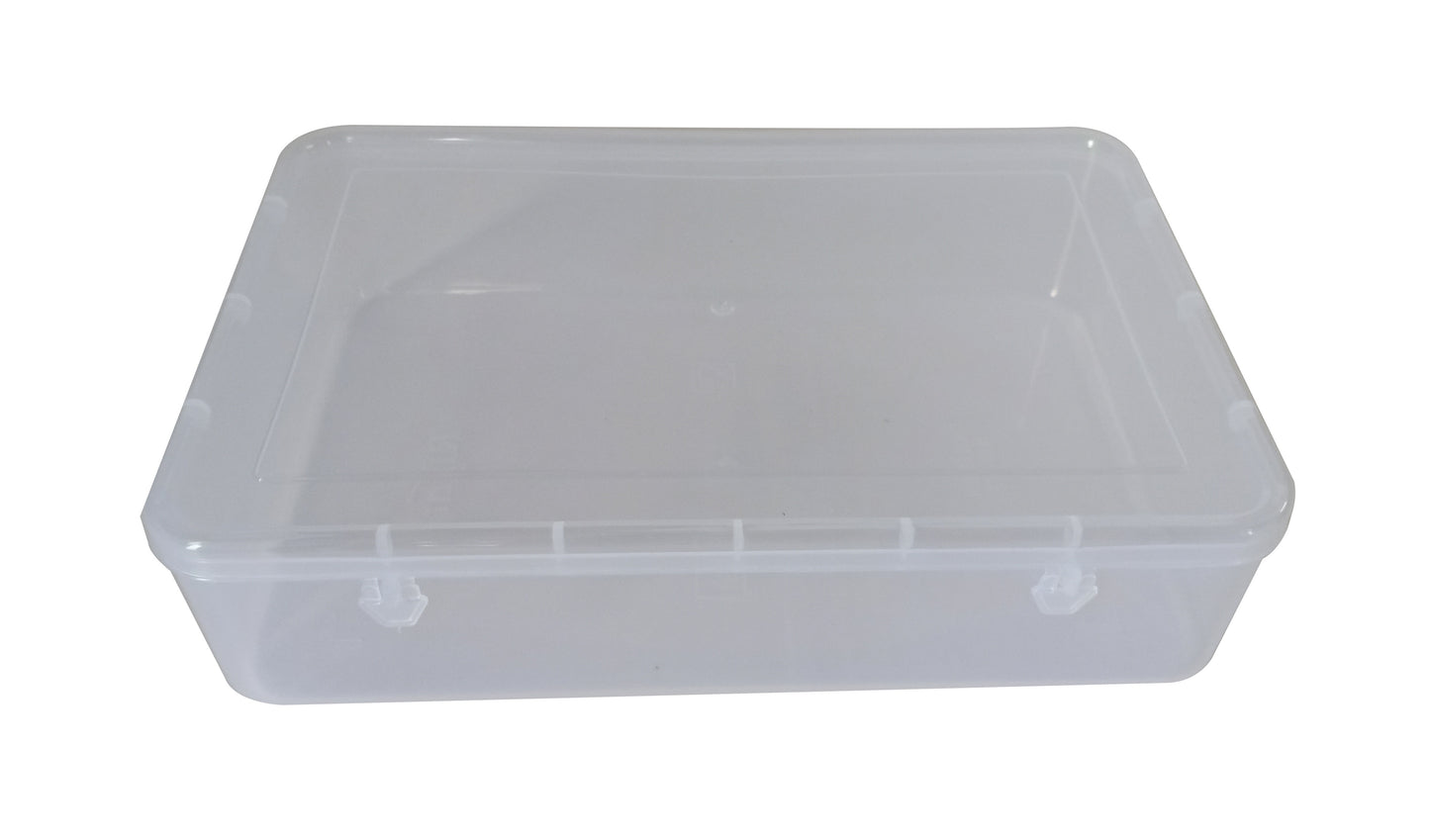 Clear Plastic Large Storage Boxes upper & side view