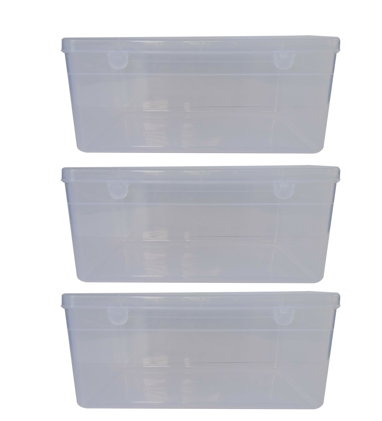 Clear Plastic Extra Large Storage Boxes set of 3