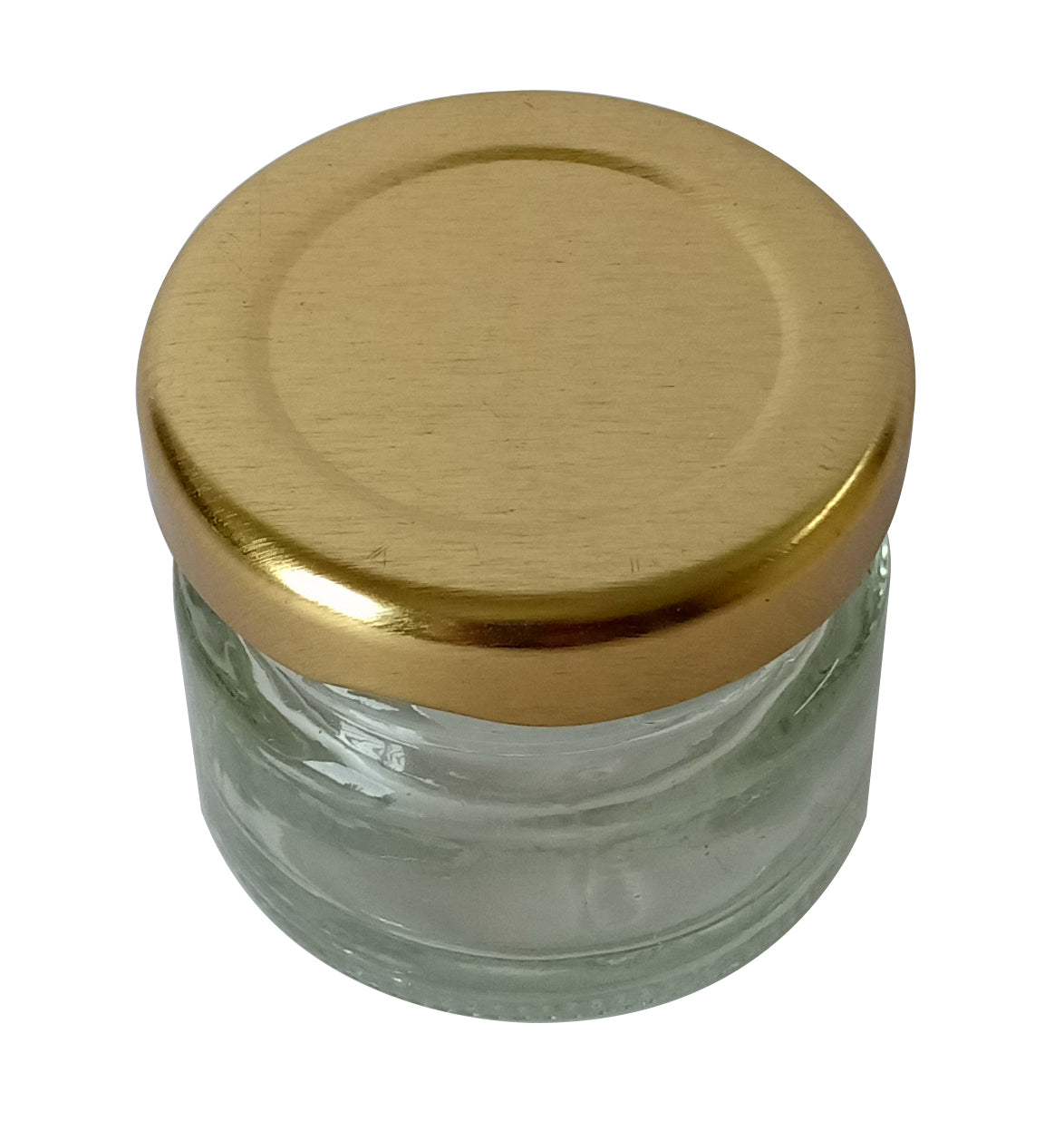 Small 32 ml Glass Mason Jars with Airtight Golden Cap Multi Purpose Jar/Pickle Jars (Set of 6)
