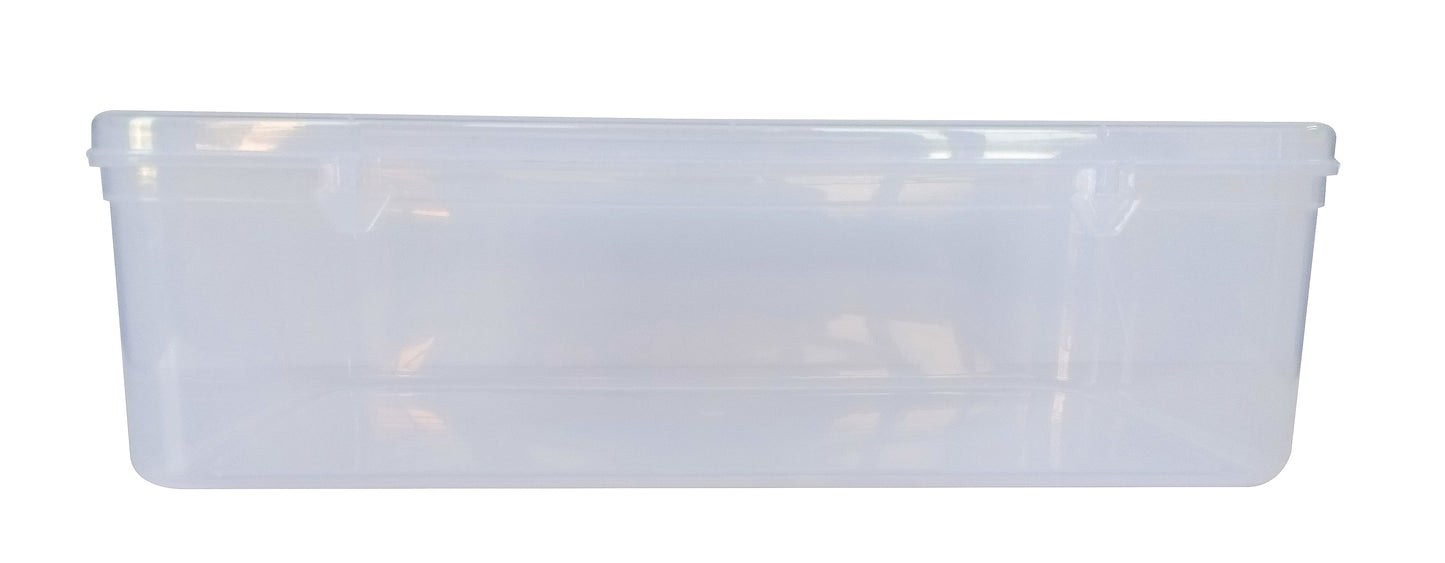 Clear Plastic Extra Large Storage Box front view