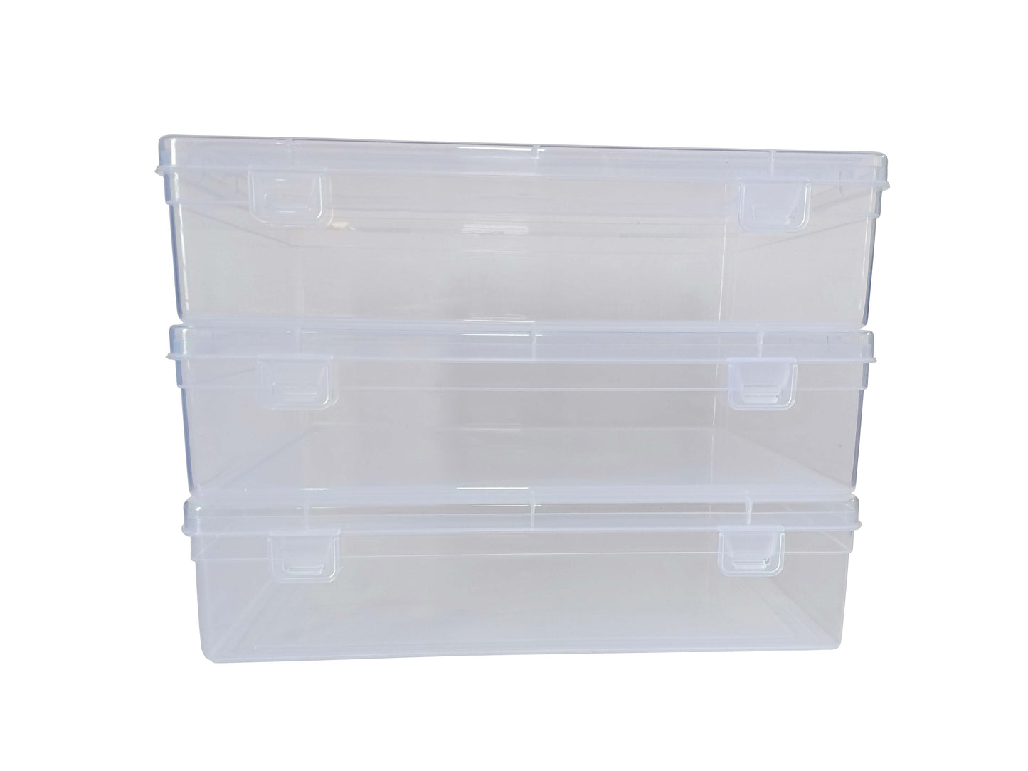 Clear Plastic Extra Large Storage Boxes set of 3