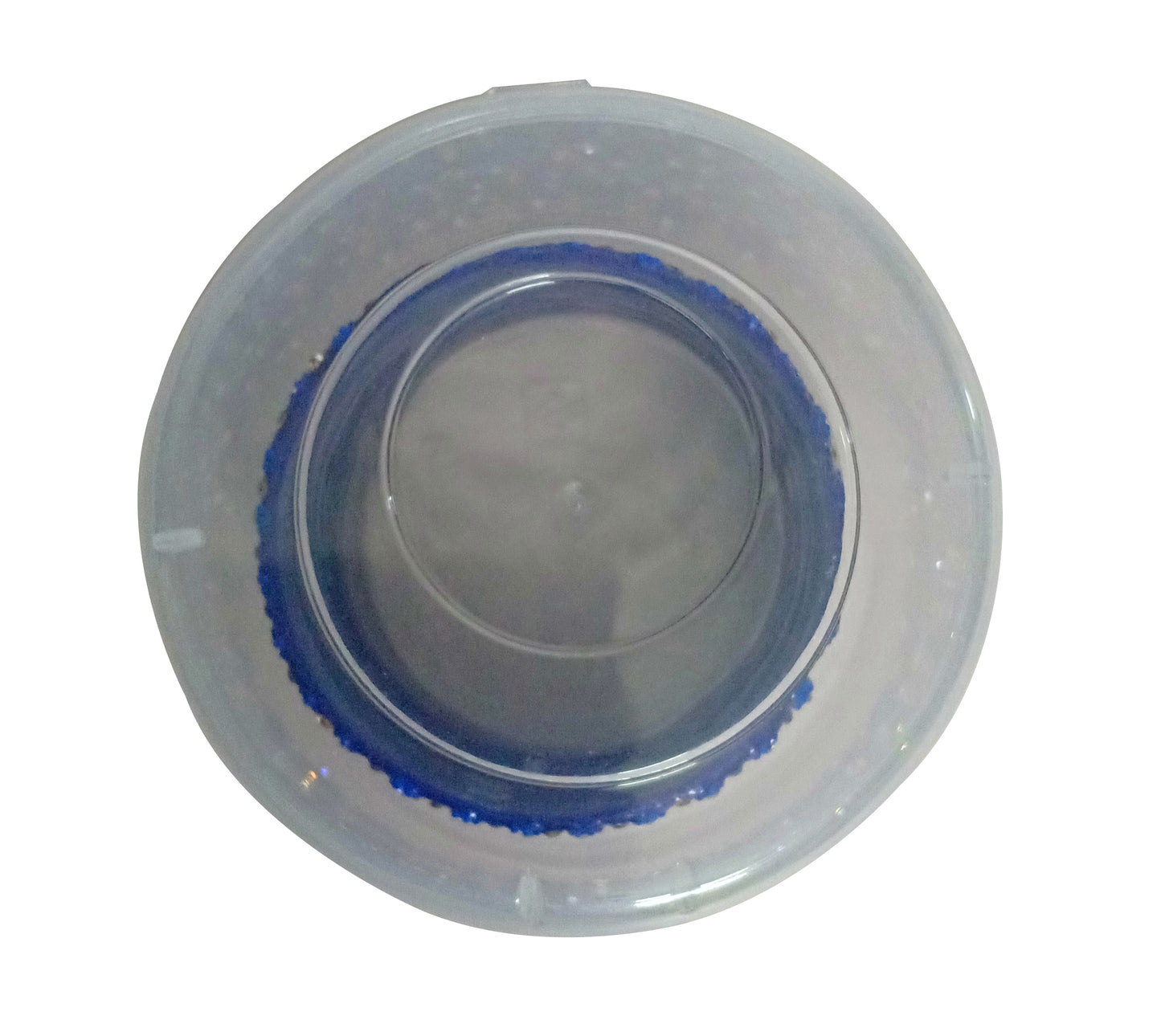 Plastic Clear Circular Storage Boxes upper view