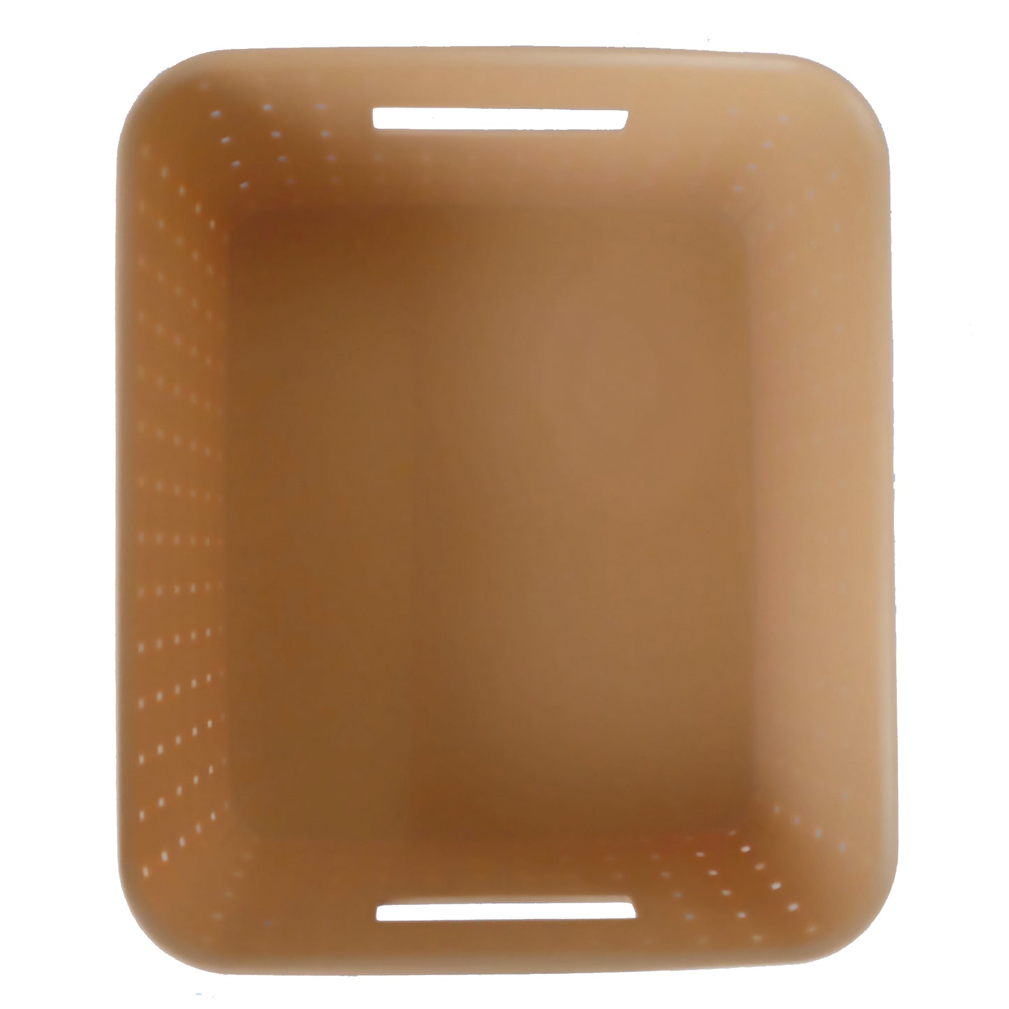 Plastic Checkered Large Storage Basket without lid Beige Colour upper view