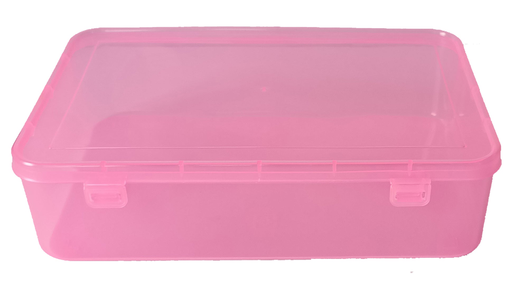 Big Plastic Storage Boxes Pink Colour front & upper view