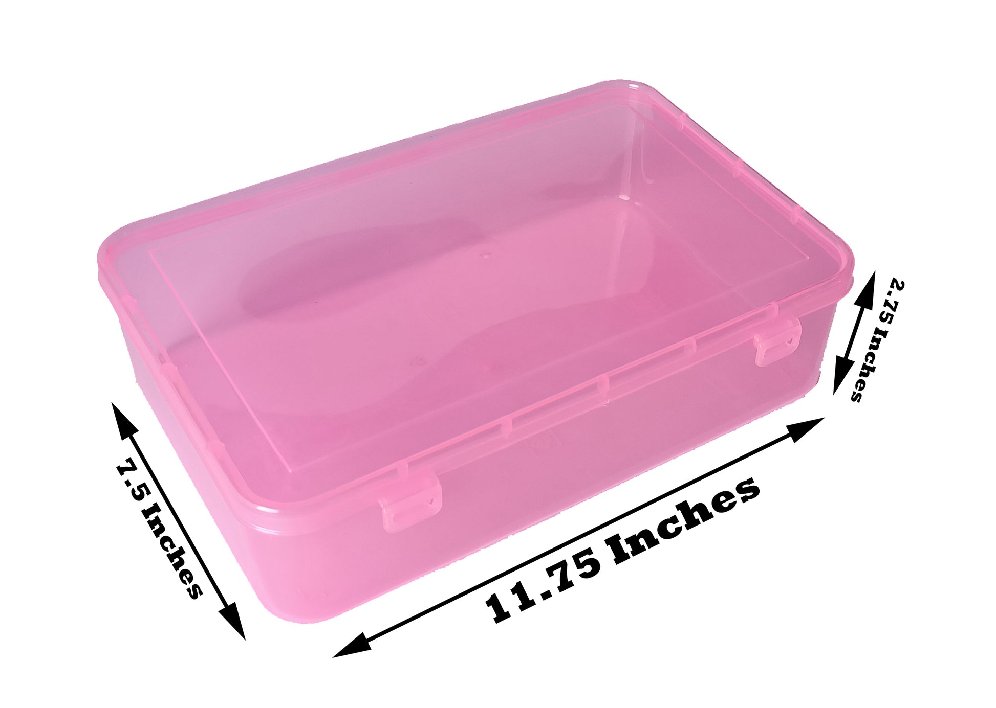 Big Plastic Storage Boxes Pink Colour showing zise