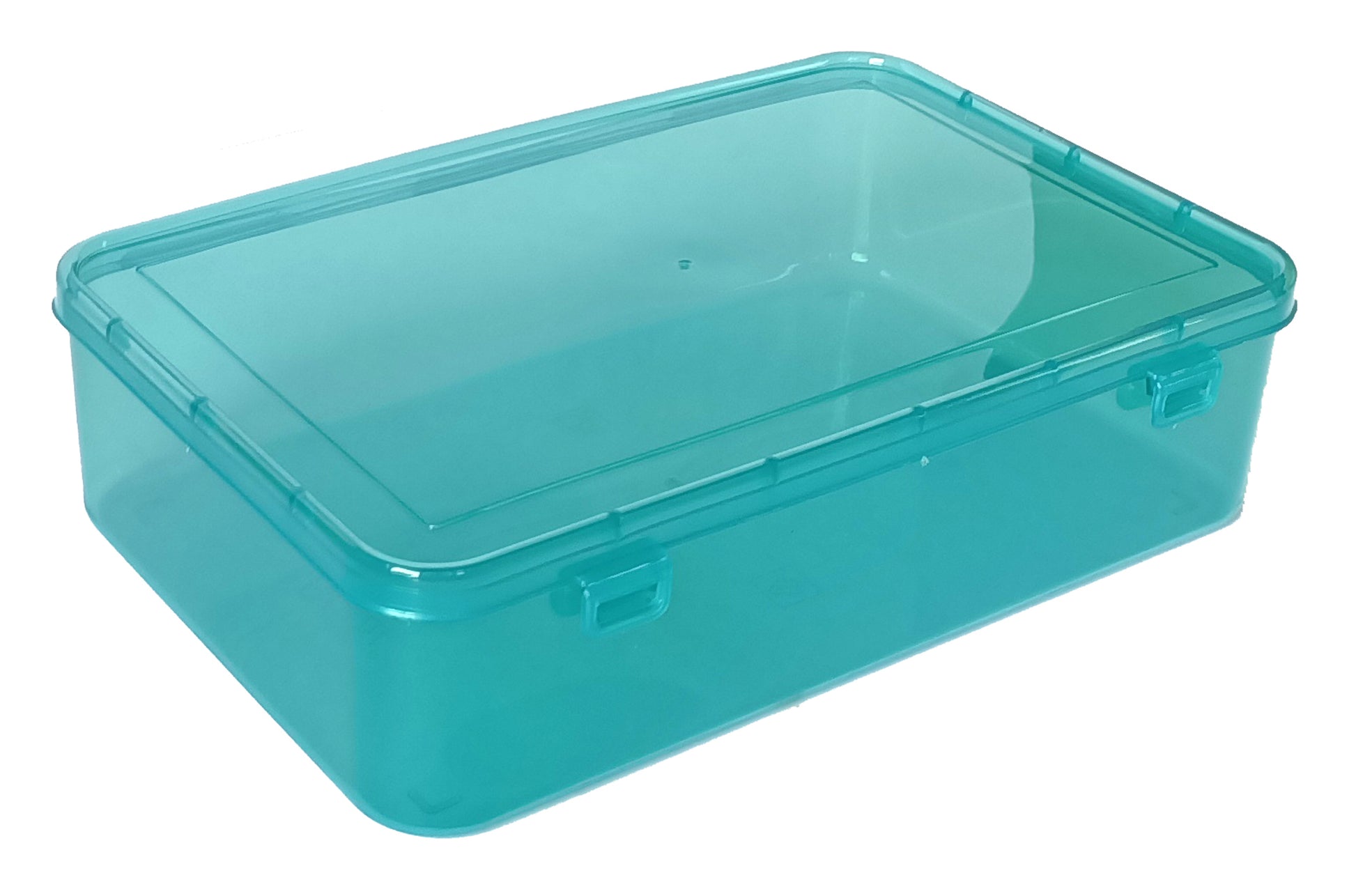 Green Plastic Storage Boxes(Large) side & upper view