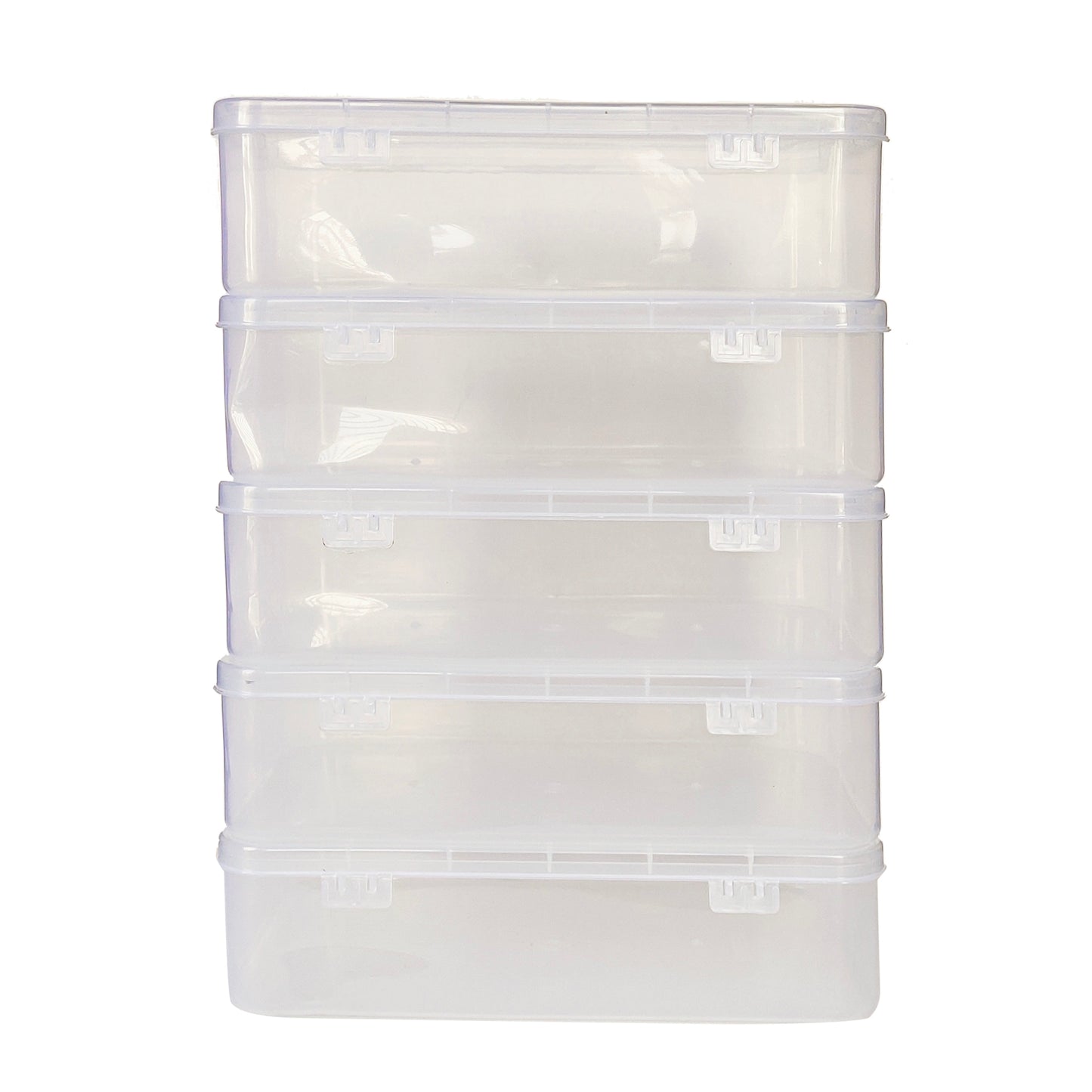 Clear Plastic Extra Large Storage Box set of 5