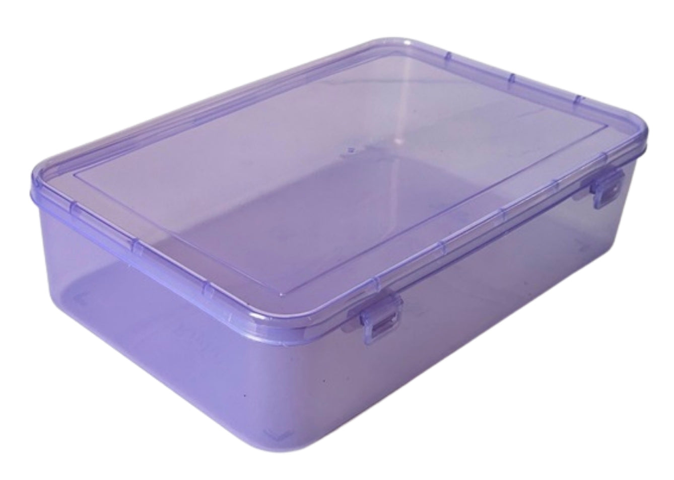 Feliz Purple Coloured Plastic Large Storage Box Size 11.5x7.5x2.75