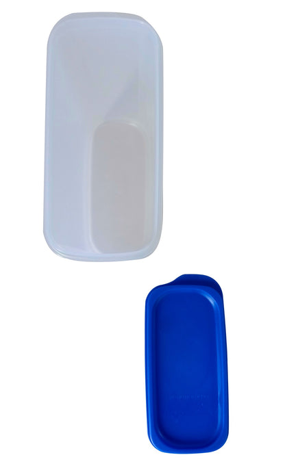 Big Plastic Storage Containers Boxes Size 1.2 L Blue Cap