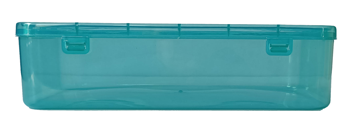 Plastic Green coloured Storage Box front view