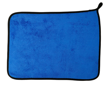 Blue Coloured Microfiber cloth duster front side