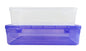 Purple & White Coloured Plastic Large Storage Box front view set of 2