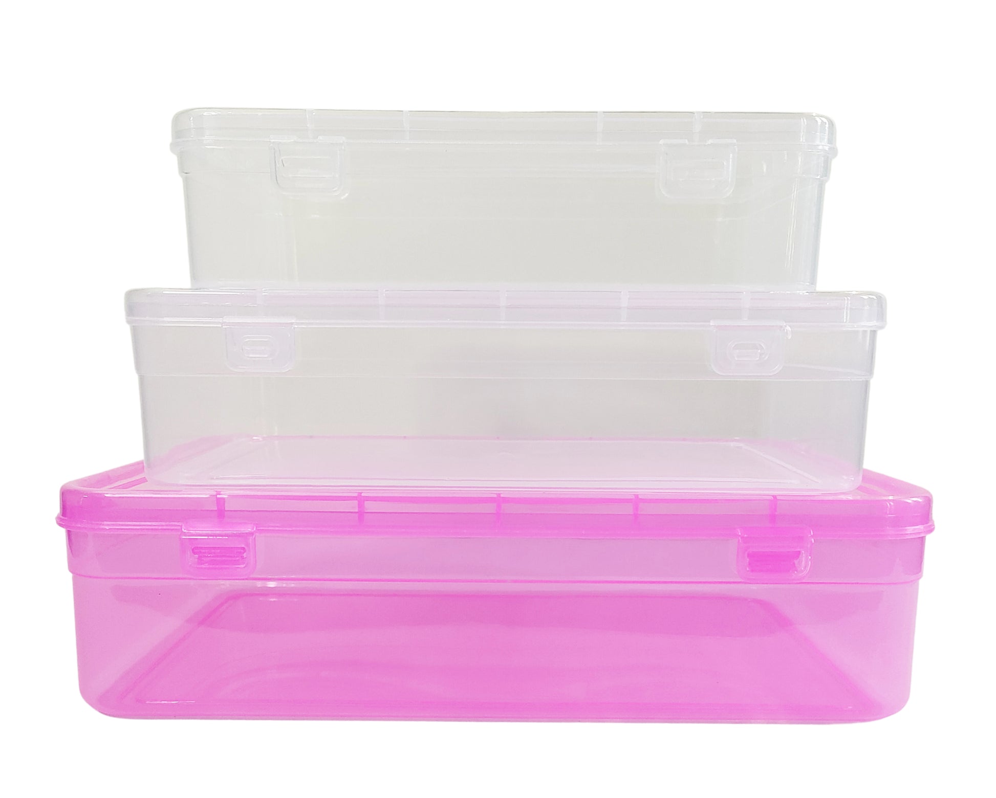 Feliz Pink Coloured Plastic Large Storage Box Size 11.5x7.5x2.75 inche –  Feliz Enterprises