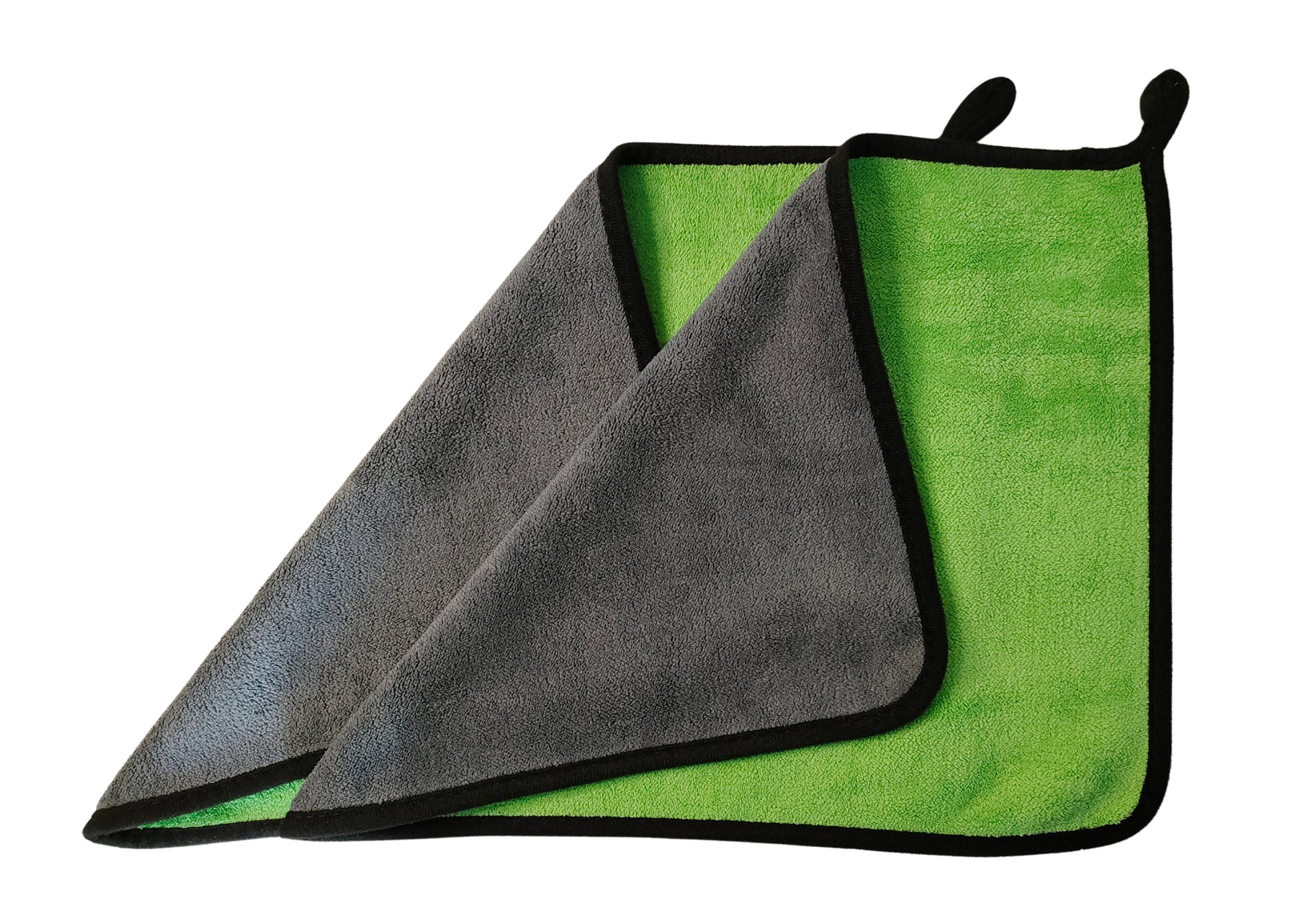 Green Coloured Microfiber cloth duster front & Back side set of 2