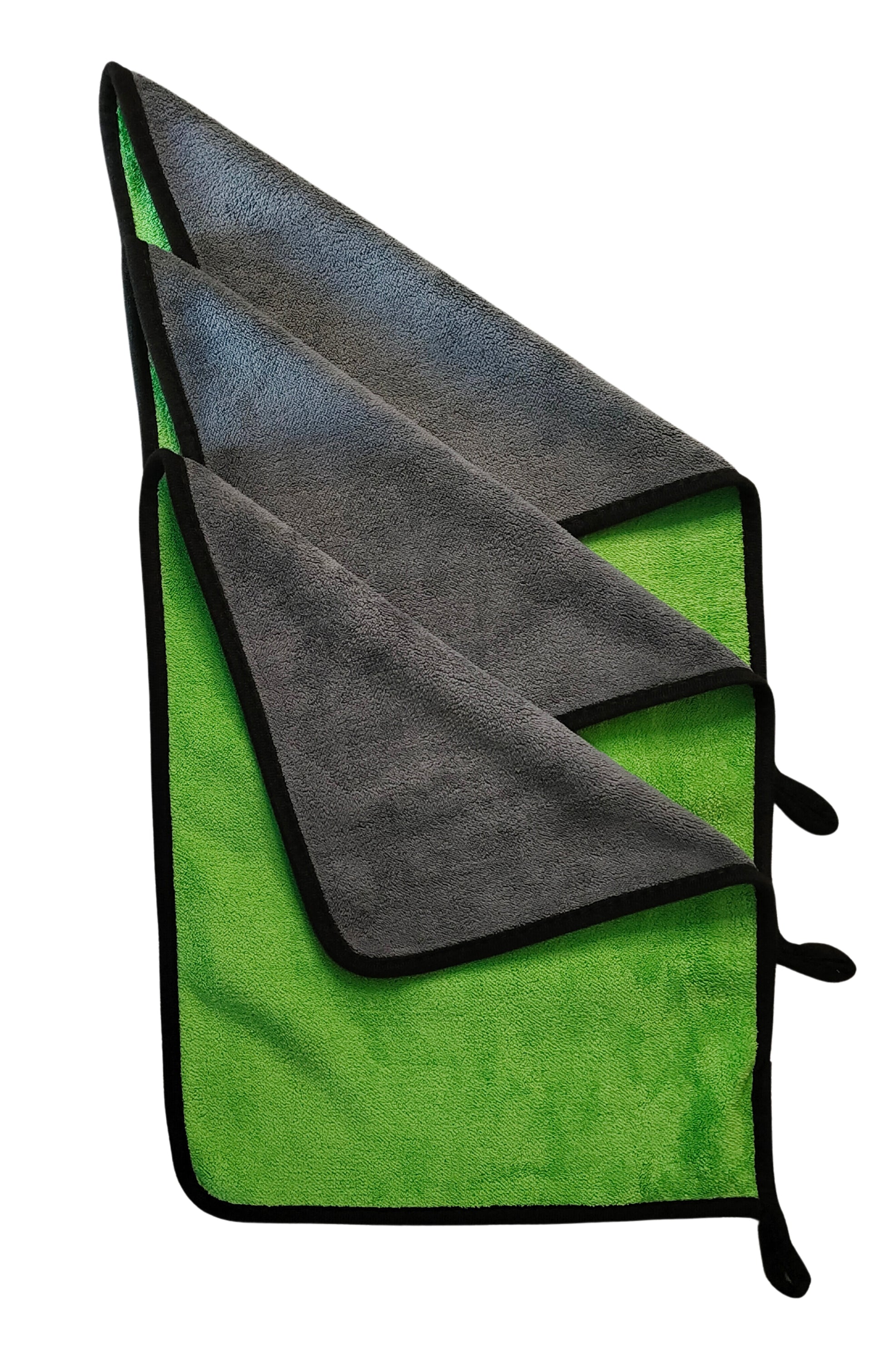 Green Coloured Microfiber cloth duster front & Back side set of 3