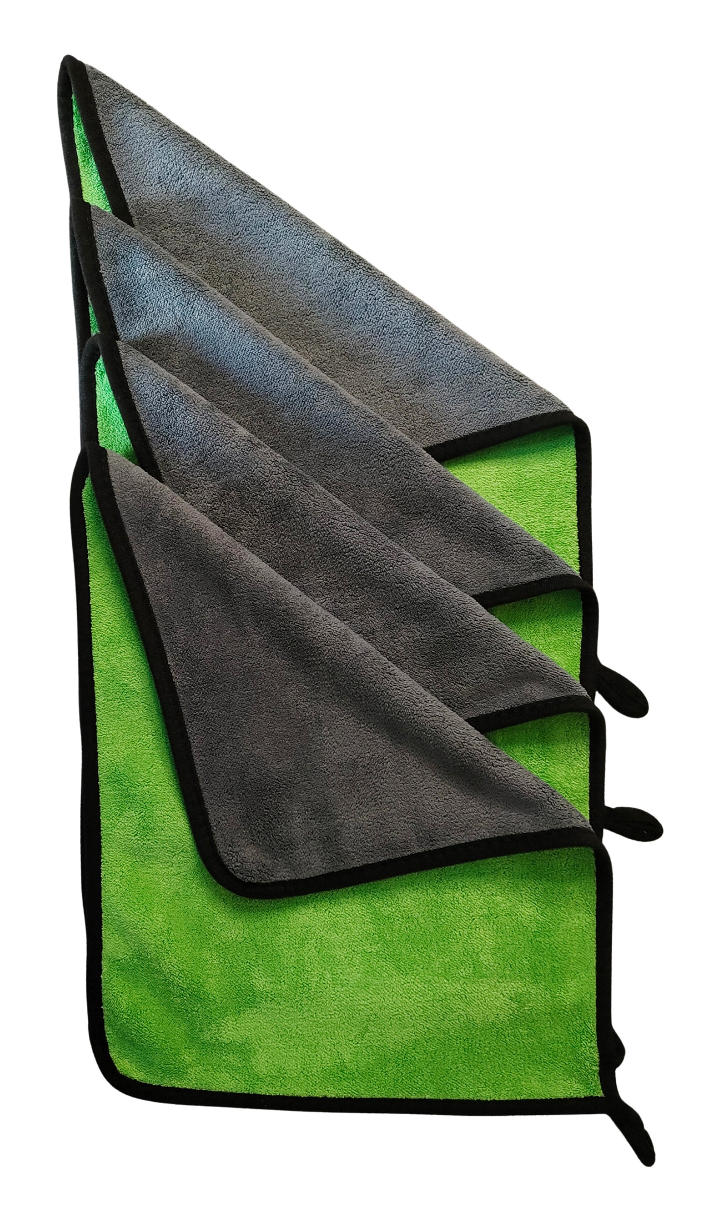 Green Coloured Microfiber cloth duster front & Back side set of 4
