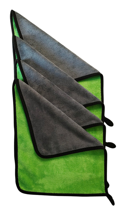 Green Coloured Microfiber cloth duster front & Back side set of 4