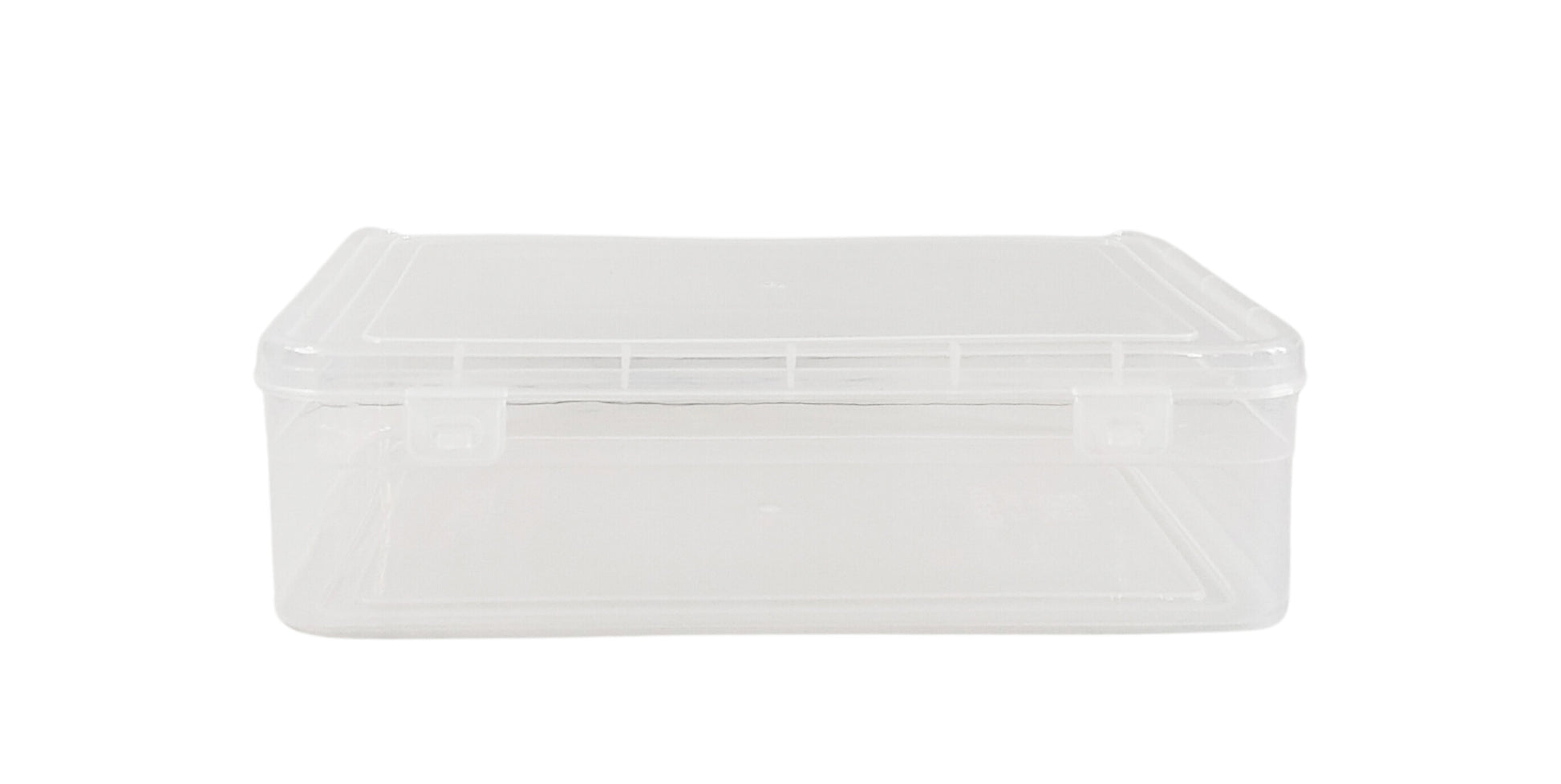 Clear Plastic Large Storage Box front view