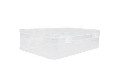 Plastic  white coloured Storage Box set side view