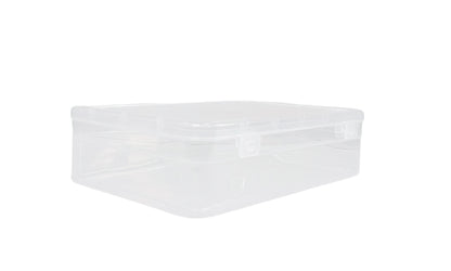 Clear Plastic Large Storage Box side view