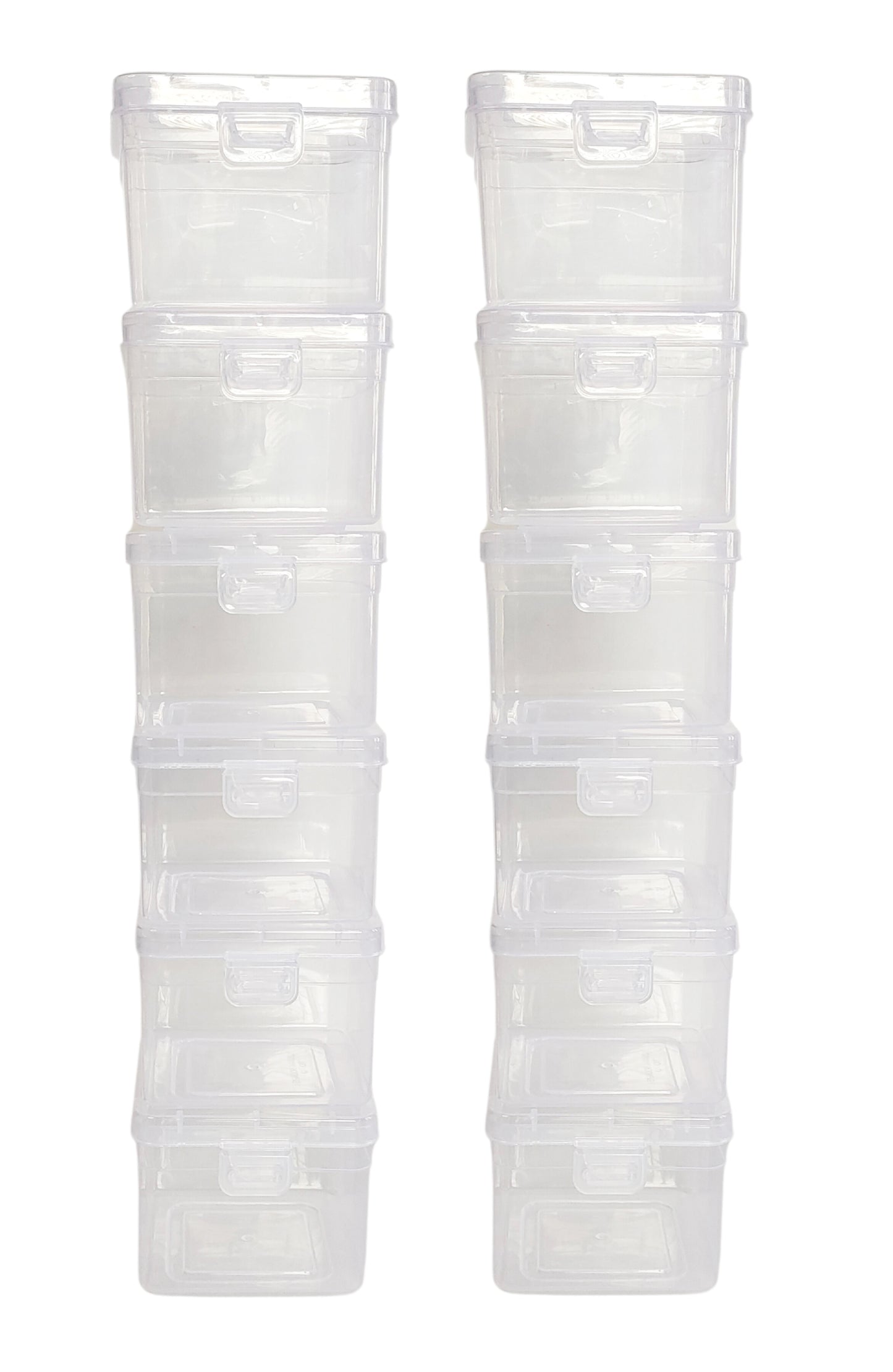Clear Plastic Small Storage Boxes set of 12