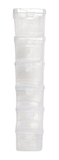 Clear Plastic Small Storage Boxes set of 6