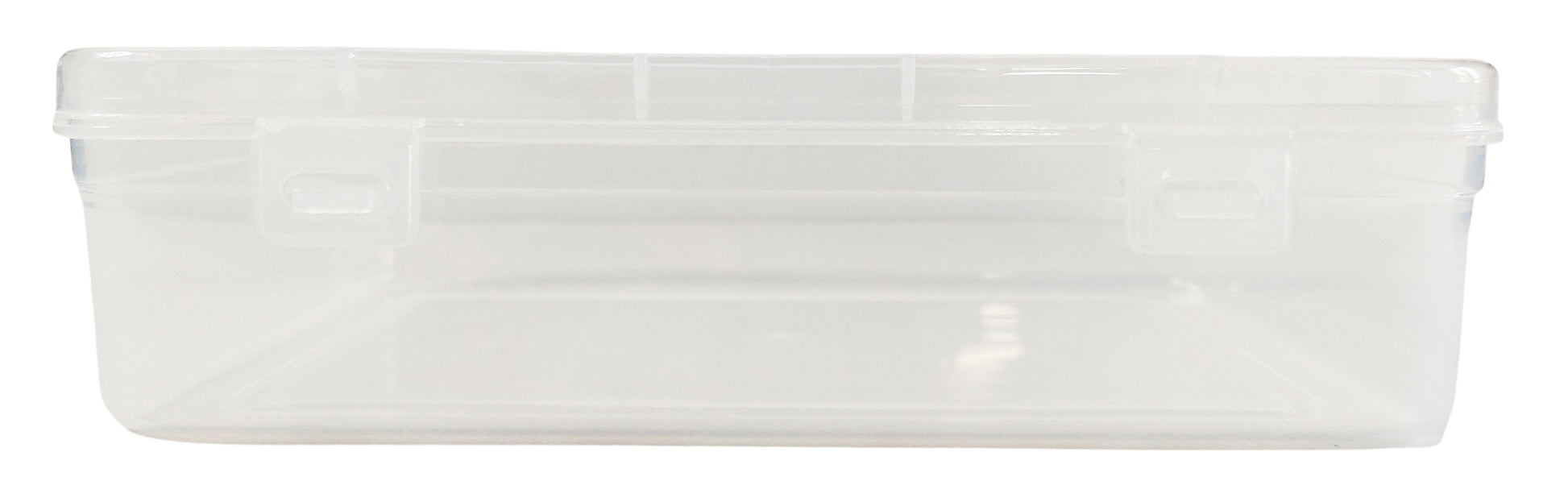 Clear Plastic Large Storage Boxes front view