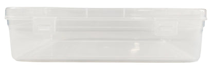 Clear Plastic Large Storage Box front view