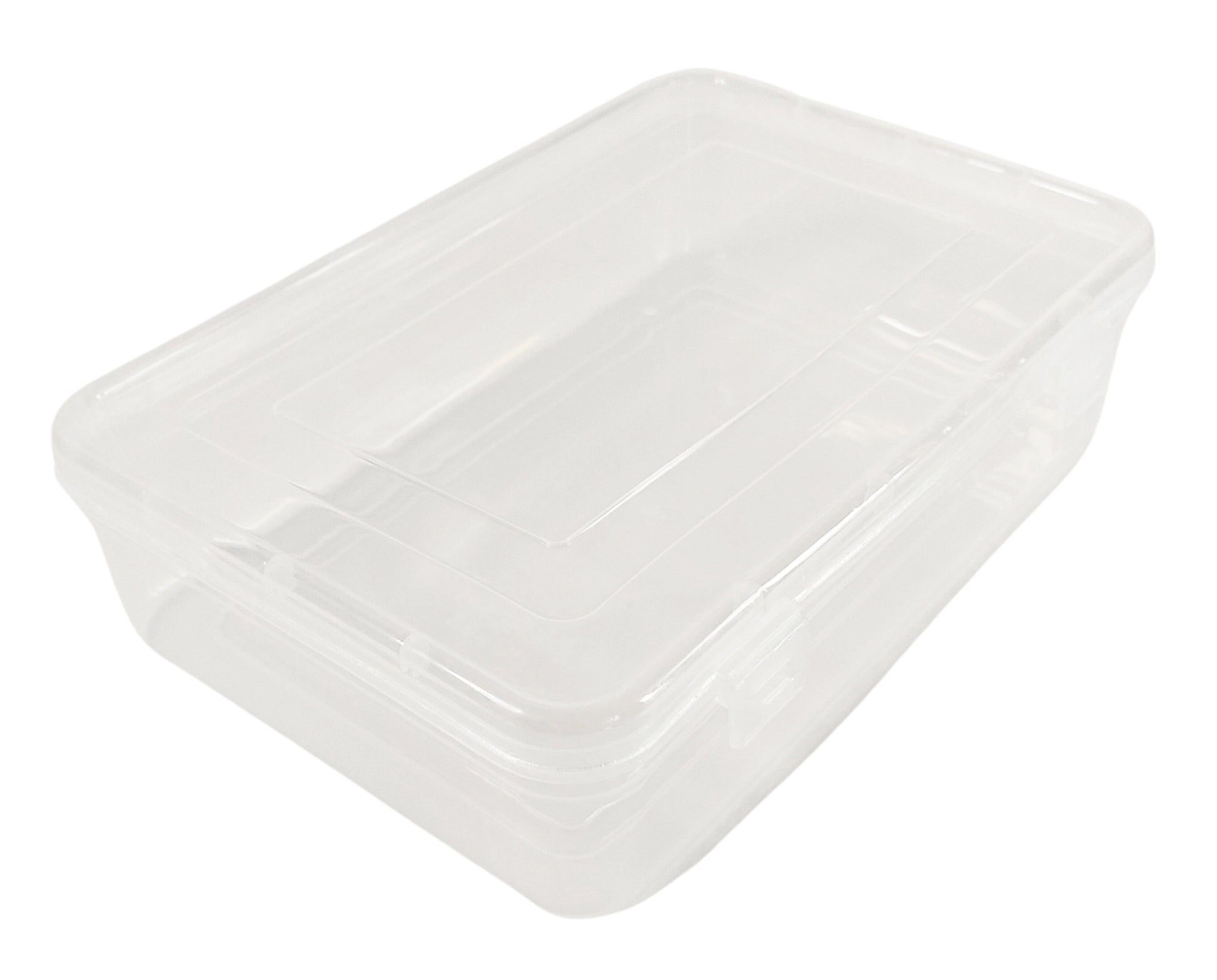 Feliz Clear Plastic Large Rectangular Storage Box Size 115X75X275