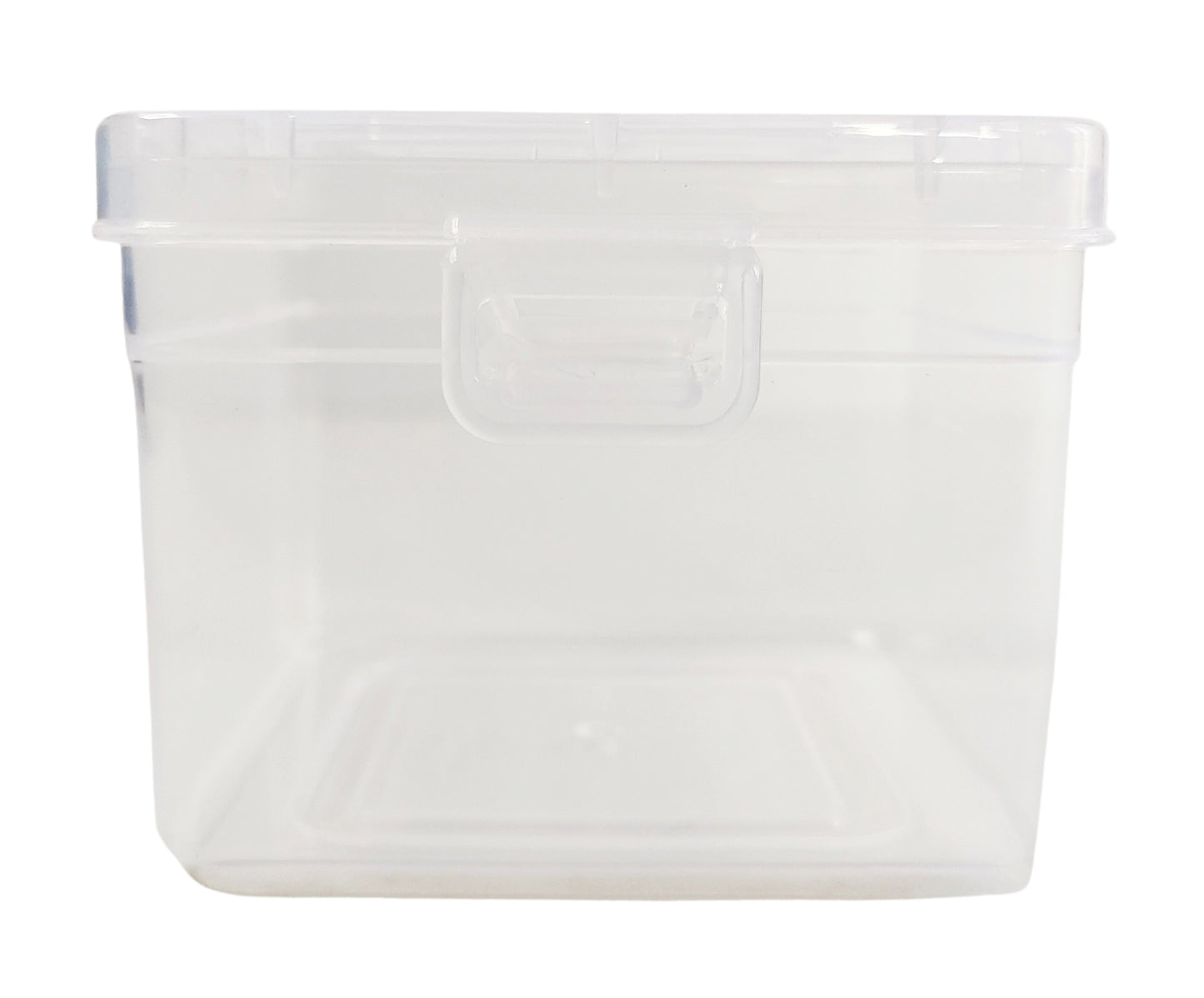 Clear Plastic Small Storage Boxes front view