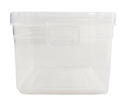 Clear Plastic Small Storage Boxes front view