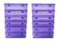 Purple Coloured Plastic Medium Storage Boxes  set of 12