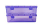 Purple Coloured Plastic Medium Storage Boxes  set of 2