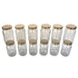 400 ml Glass Mason Jars with Airtight Round Cap Multi Purpose Jar/Pickle Jars (Red, Golden & Black)