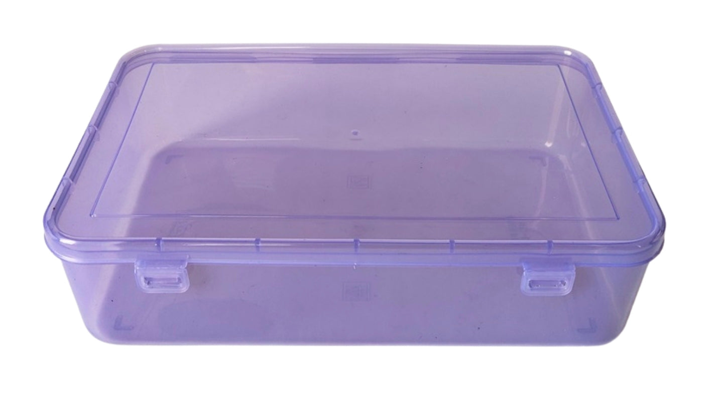 Big Plastic Storage Boxes Purple Colour Size 11.5x7.5x2.75 Inches (Set –  Feliz Enterprises