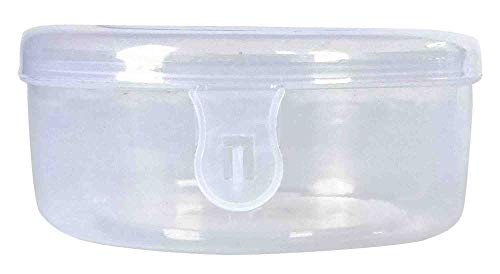 Plastic Clear Circular Storage Boxes front view