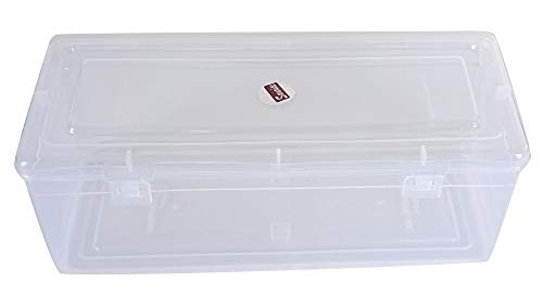 Clear Plastic Transparent Medium Storage Boxes Size 8.75x3.5x3.25