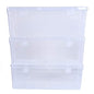 Clear Plastic Transparent Medium Storage Boxes set of 3