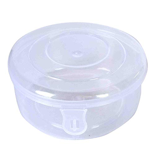 Plastic Clear Circular Storage Boxes front view
