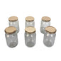 400 ml Glass Mason Jars with Airtight Round Cap Multi Purpose Jar/Pickle Jars (Red, Golden & Black)